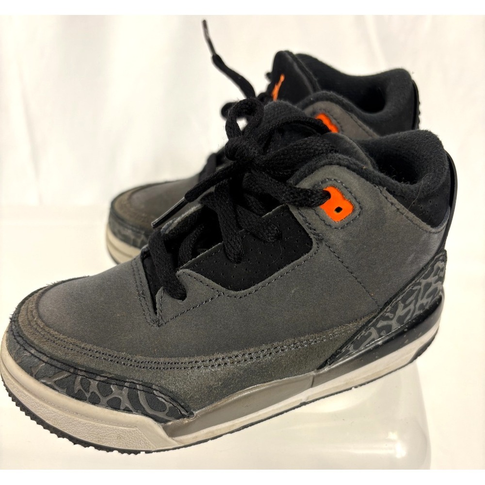 Air Jordan Kids Toddler 3 Retro Fear Pack Grey DM0968-080 Shoes Sneakers 9C
